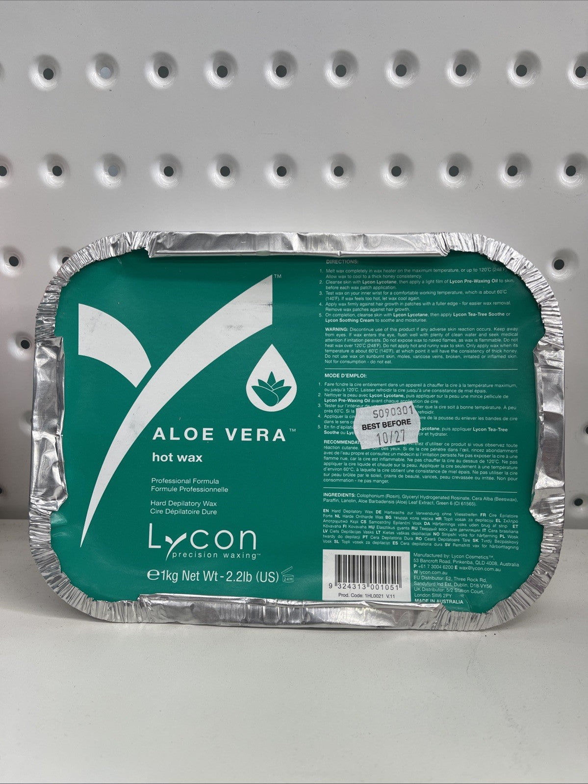Lycon Aloe Vera Hard Hot Wax Waxing Hair Removal 1kg